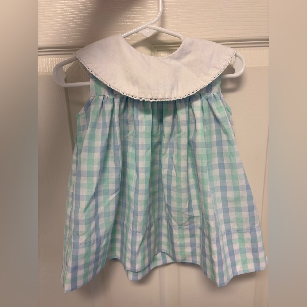 Lullaby Set Baby Girl’s Pastel Plaid Dress Summer Church Dressy 12 months